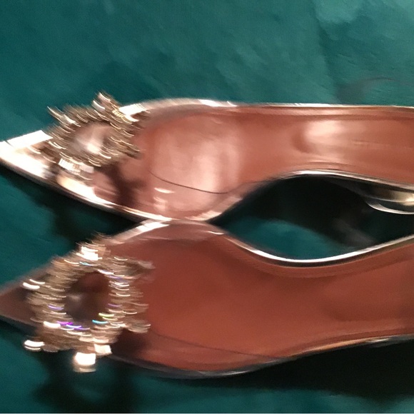AMINA MUADDI Begum embellished PVC slingback pumps size 41 new - Picture 10 of 16